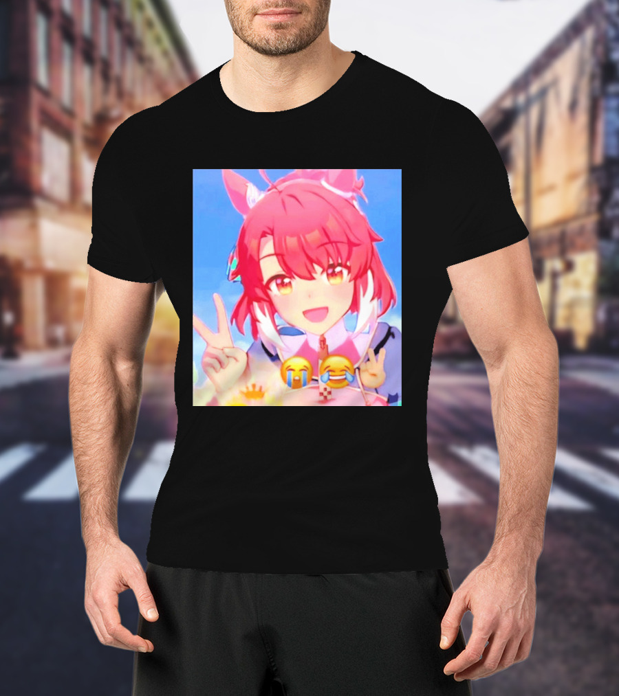 Happy Birthday Dantsu Flame 2026 Anime Character Peace Emoji T-Shirt