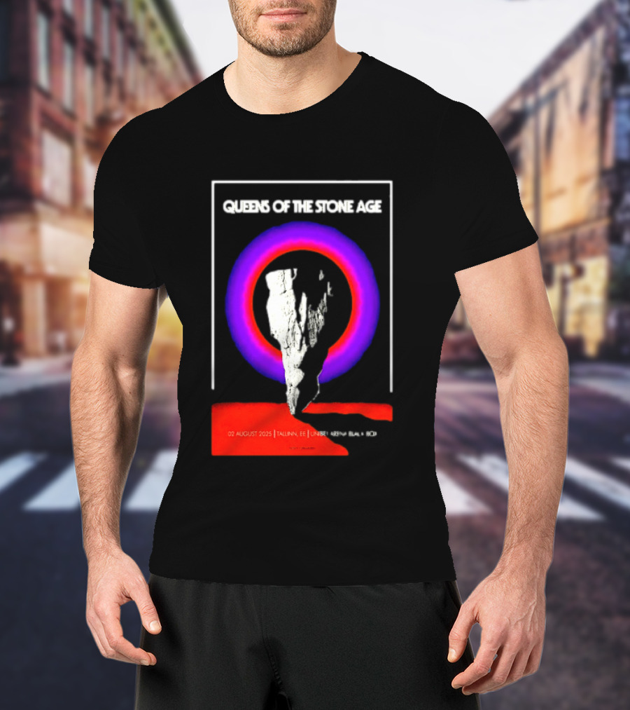 Queens Of The Stone Age 02 August 2025 Tallinn EE LHF Studio 47 Vintage Circle T-Shirt