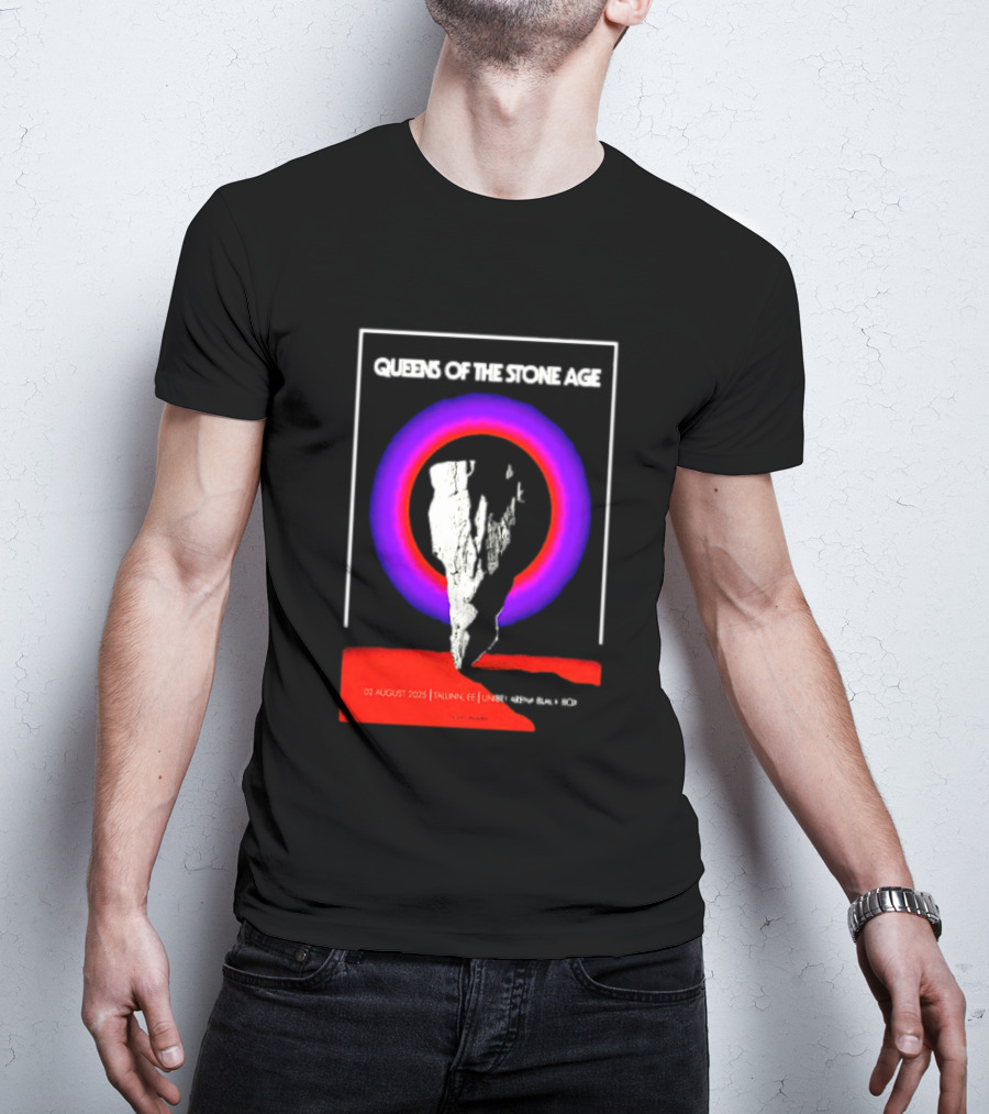 Queens Of The Stone Age 02 August 2025 Tallinn EE LHF Studio 47 Vintage Circle T-Shirt