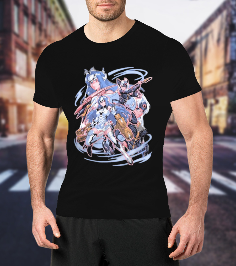 Xenosaga KOS MOS Anime Art Space Robots Heart T-Shirt