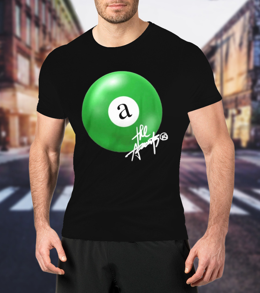 The Accents Collection Green Pool Ball Icon With Signature T-Shirt