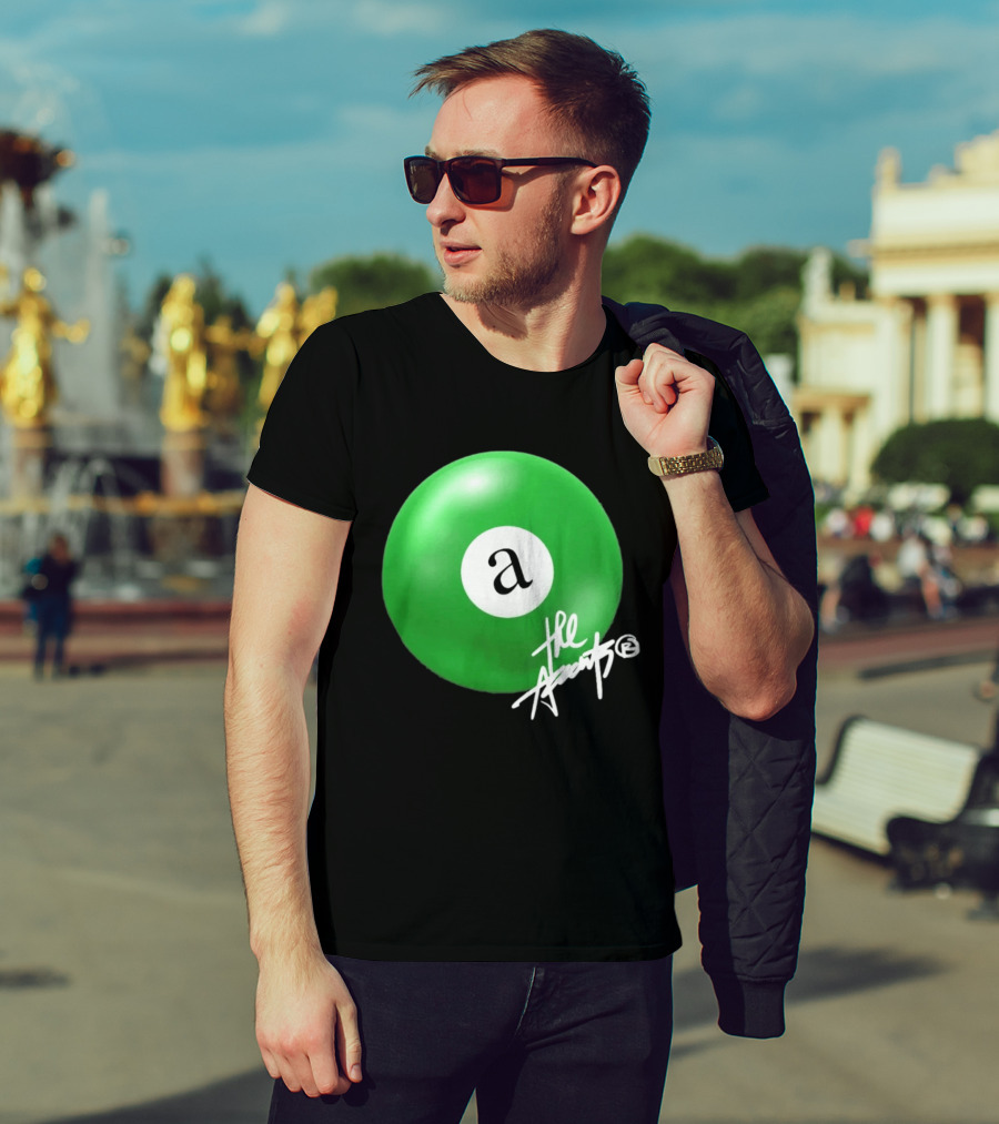 The Accents Collection Green Pool Ball Icon With Signature T-Shirt