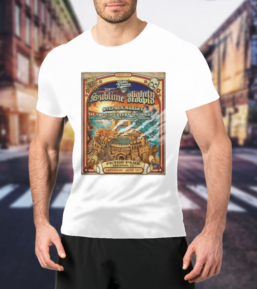 Sublime Slightly Stoopid Stephen Marley At Field Of Dreams Festival Petco Park Saturday June 13Th 2026 T-Shirt