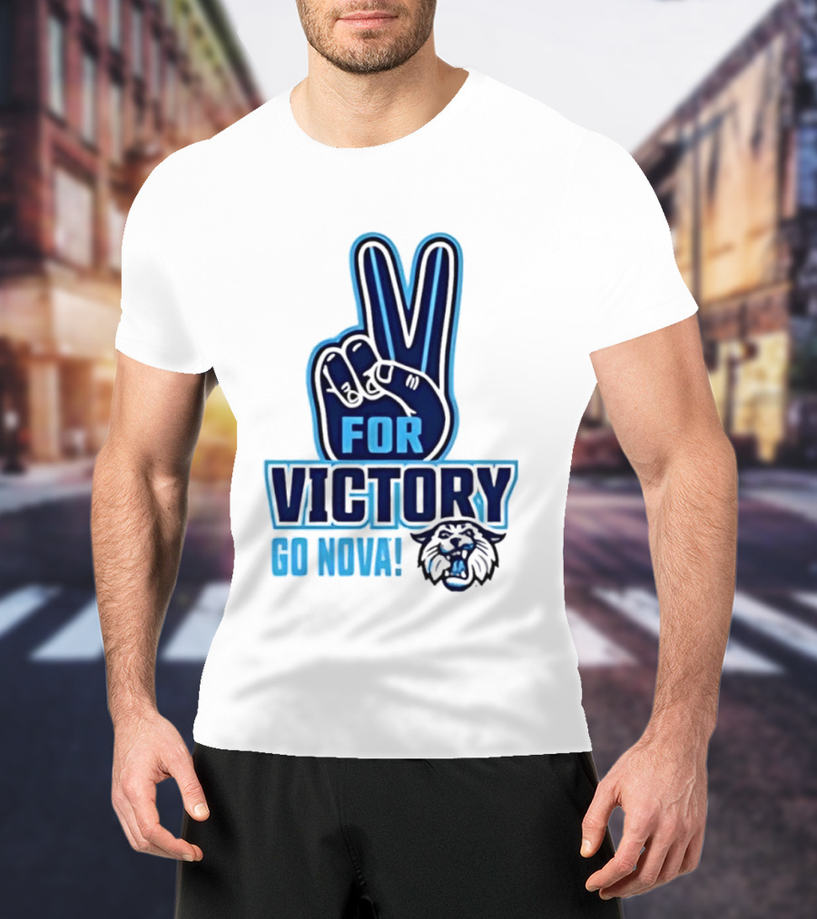 V For Victory Go Nova Wildcat T-Shirt
