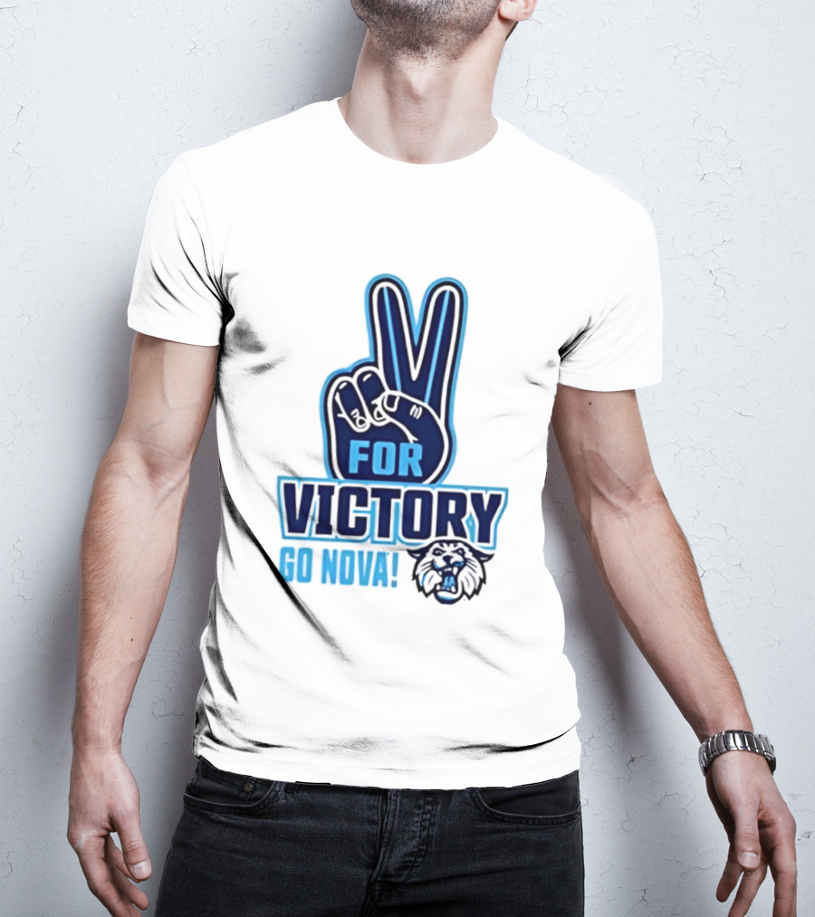 V For Victory Go Nova Wildcat T-Shirt