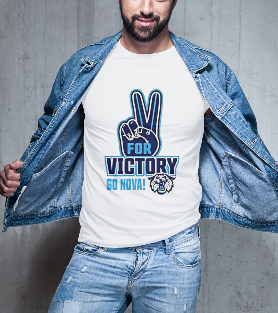V For Victory Go Nova Wildcat T-Shirt