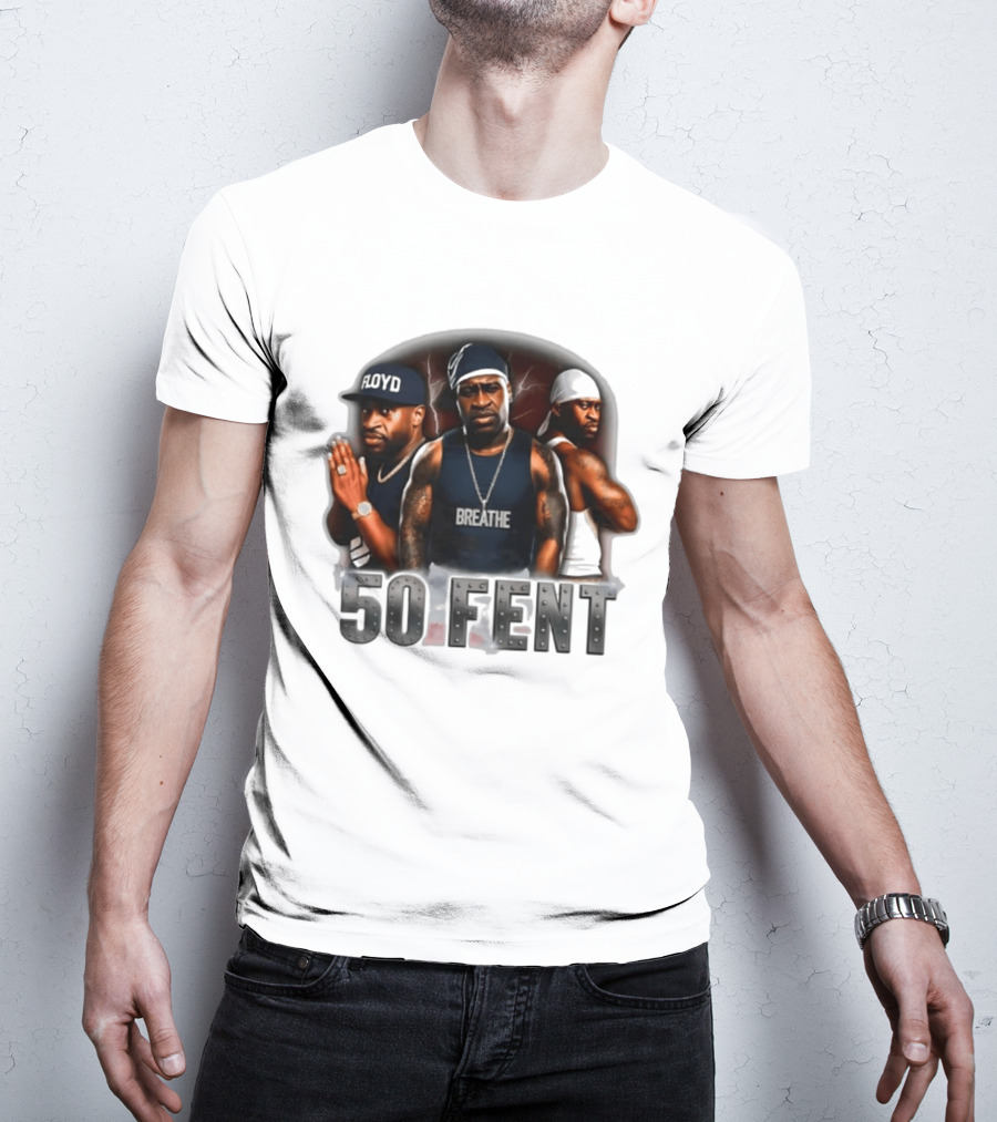Original 50 Fent George Floyd Breathe 50 Cent T-Shirt