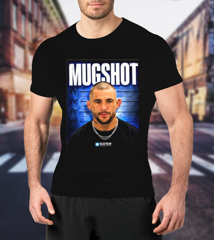 Dustin Poirier Pressure Makes Diamonds Shot Clutch Blue T-Shirt