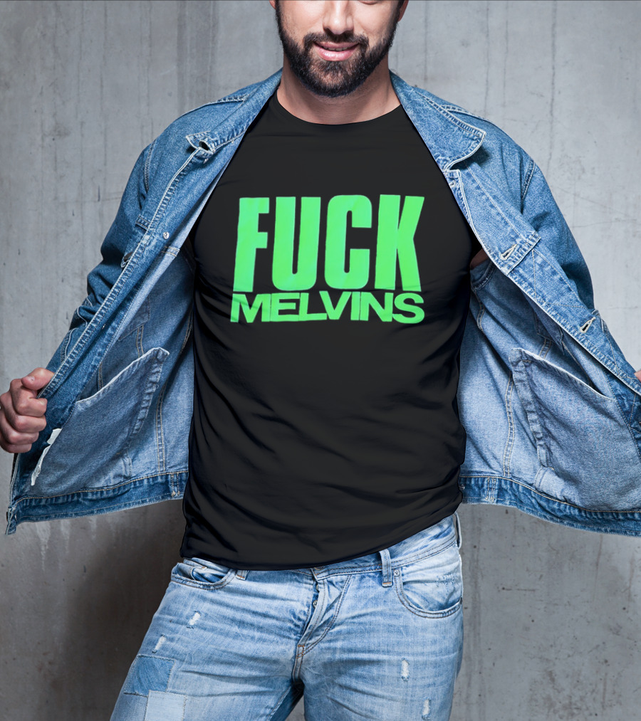 Fuck Melvins Bold Neon Green T-Shirt