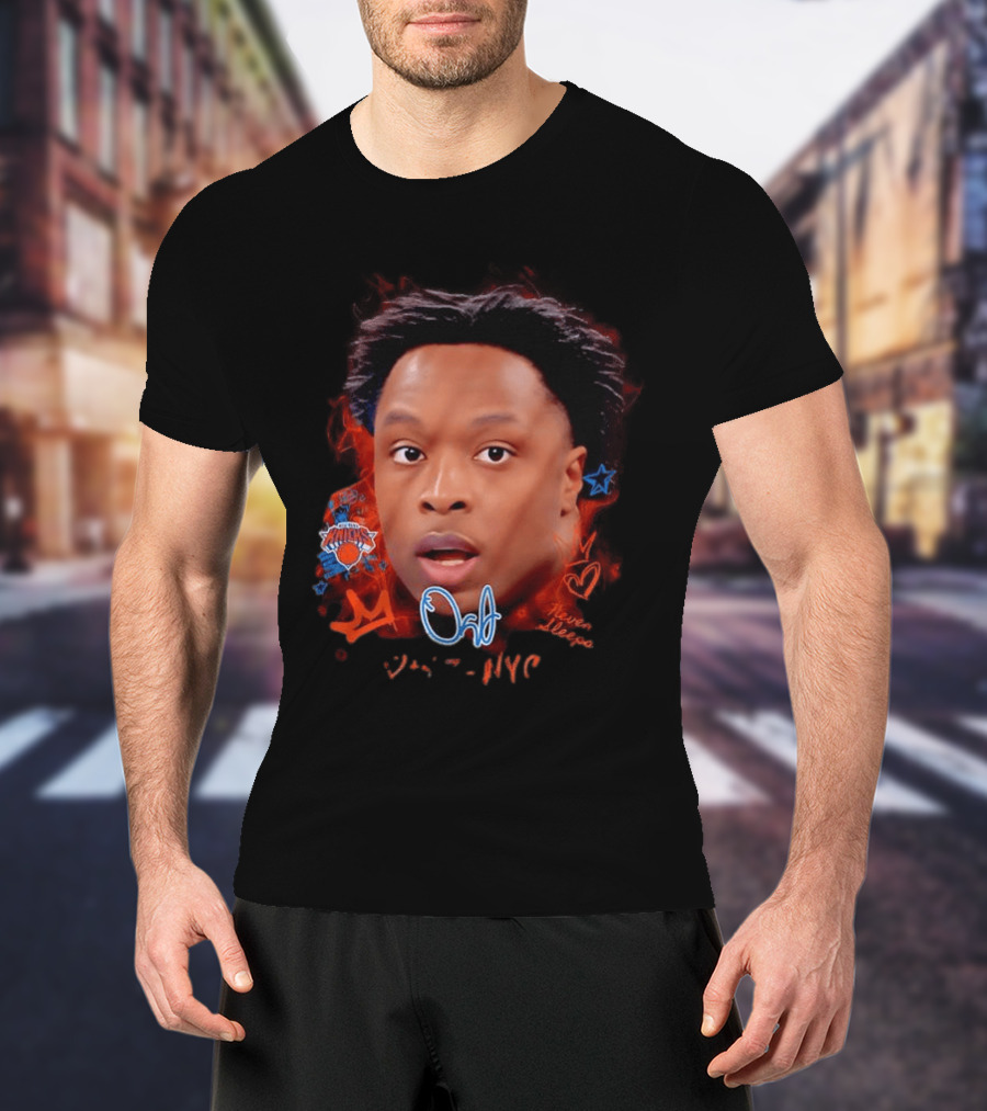 OG Anunoby Knicks Heart Star NYC NBA Never Sleeps T-Shirt