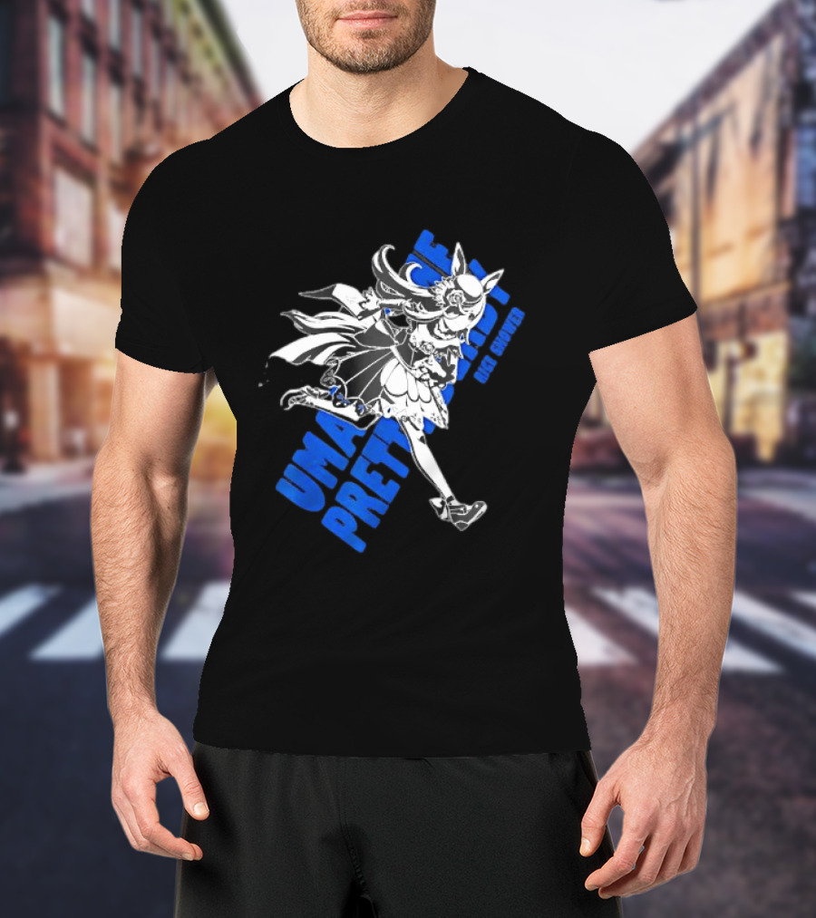 Umamusume Pretty Derby Rice Shower Character Run T-Shirt