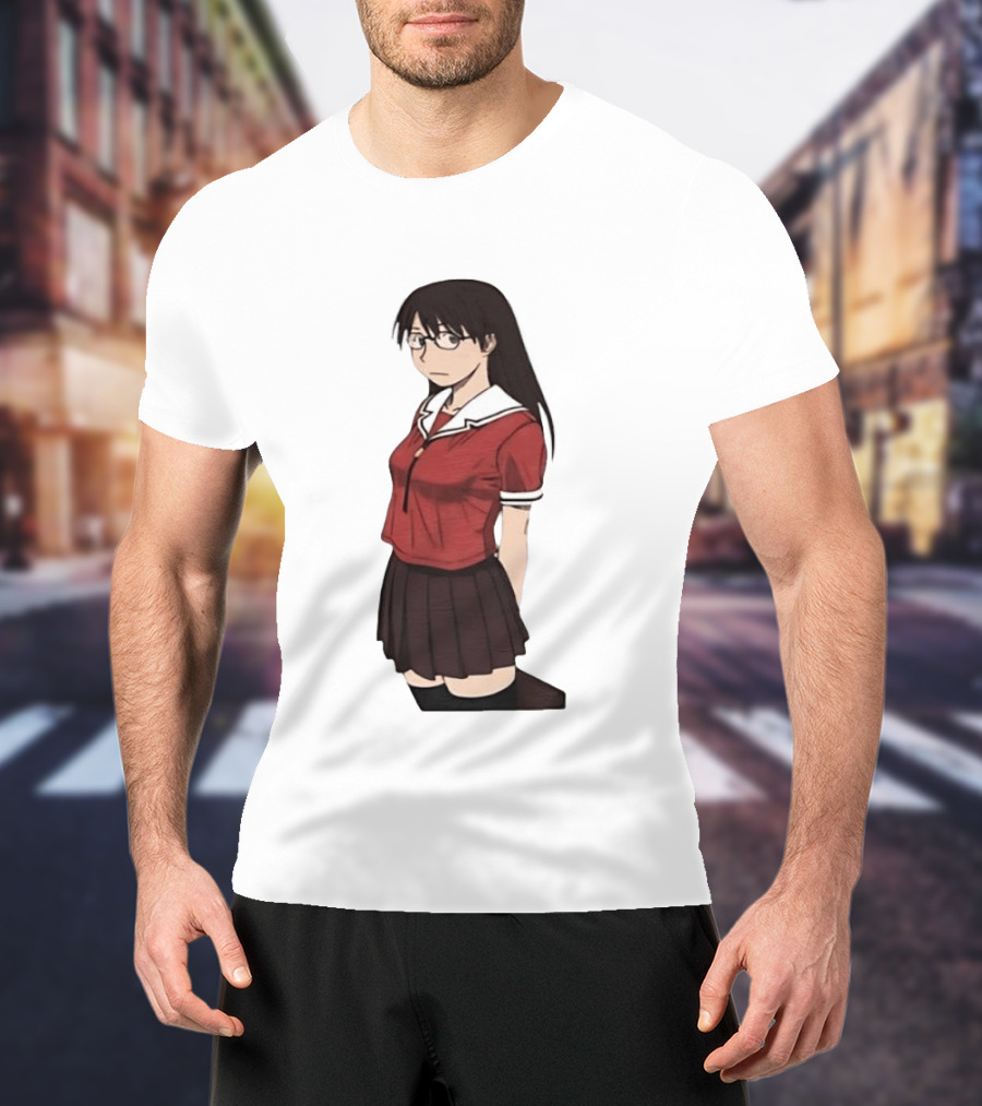 Azumanga Daioh Anime Yomi Character Red Outfit T-Shirt
