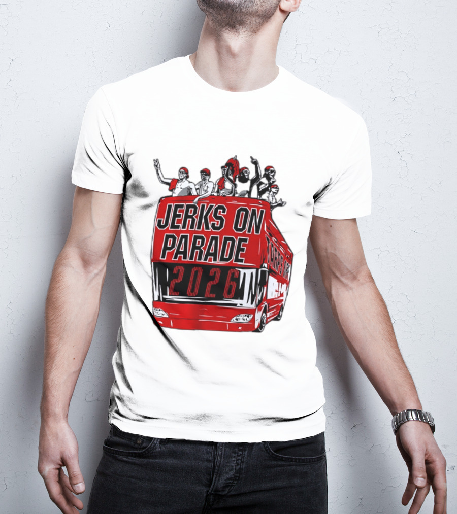 Jerks On Parade 2026 Carolina Hurricanes NHL Bus Fan Celebration T-Shirt
