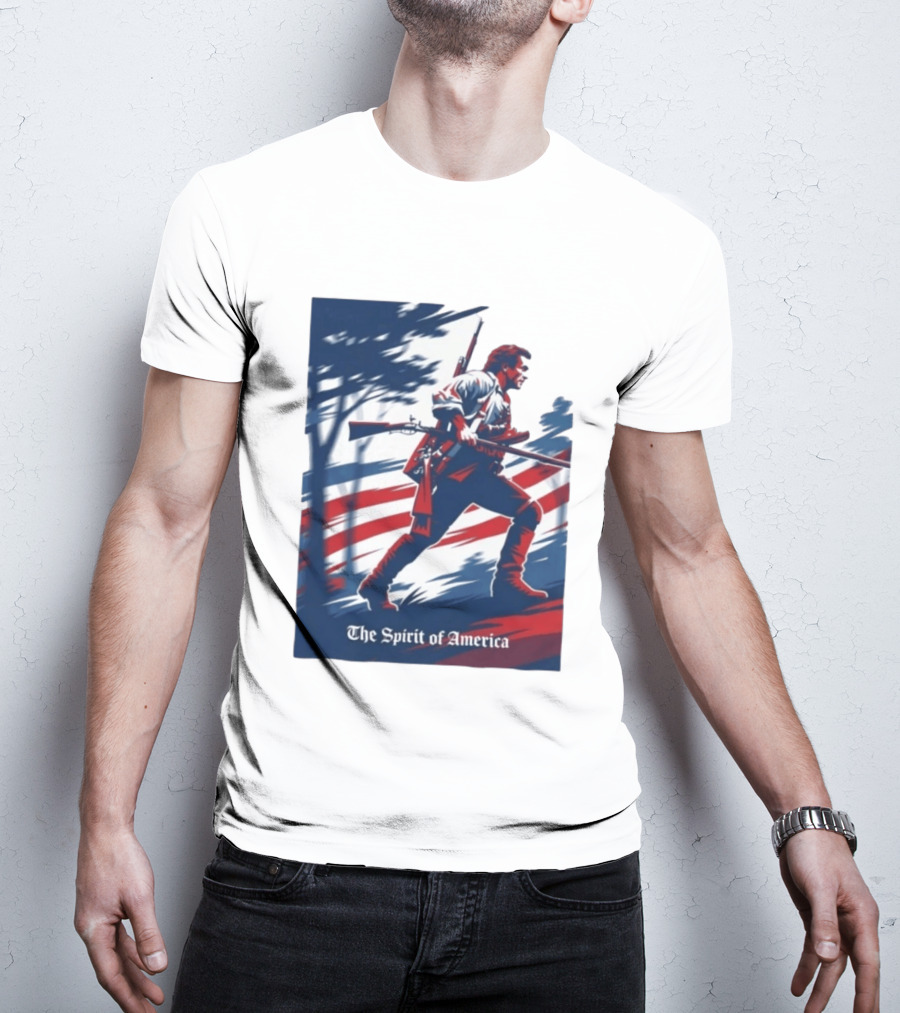 The Spirit Of America Benjamin Martin The Patriot Revolutionary T-Shirt