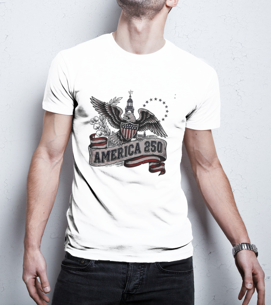 United States Eagle America 250 Est 1776 2026 Give Me Liberty Or Give Me Death T-Shirt