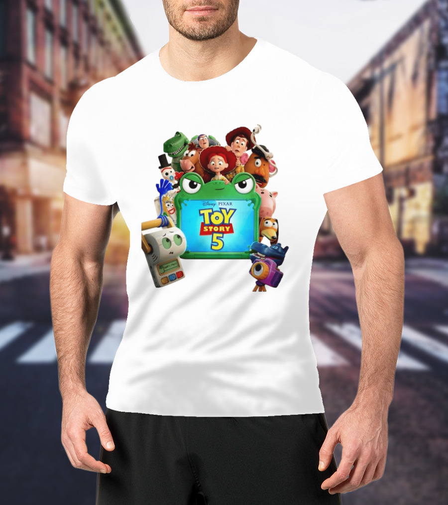 Woody Buzz Lightyear And Friends Toy Story 5 Disney Pixar Characters T-Shirt