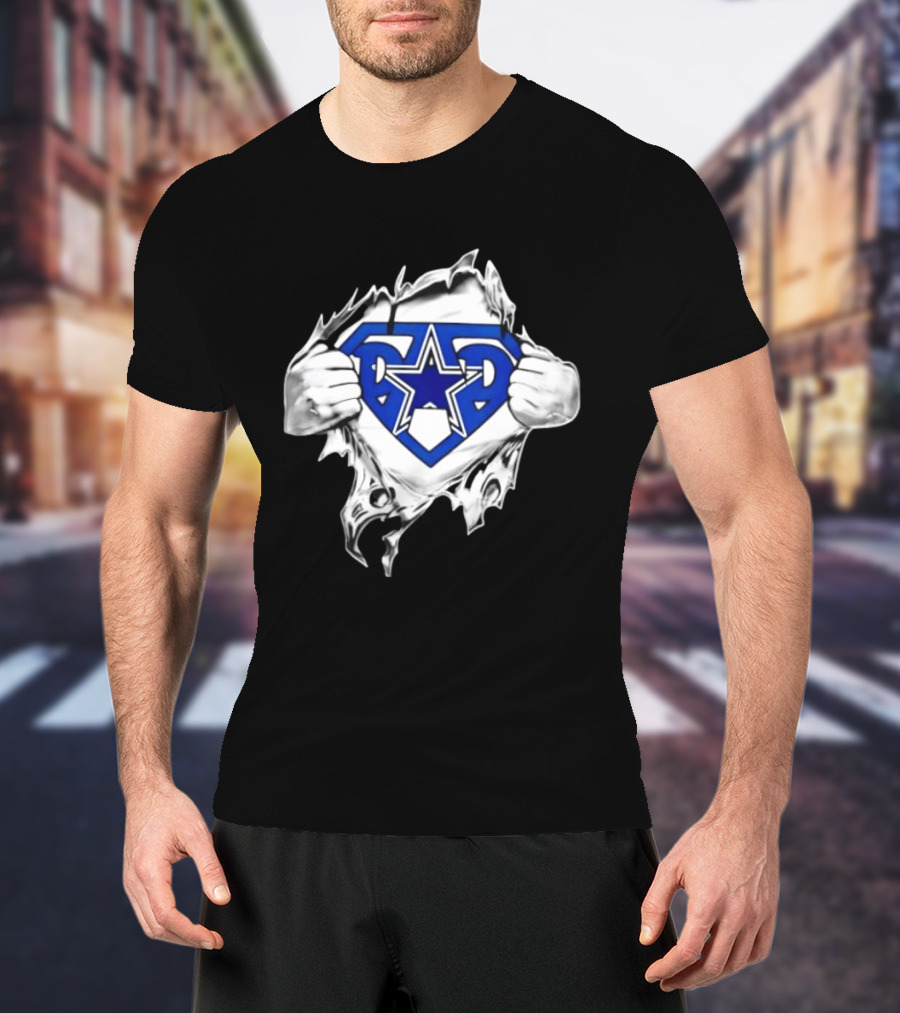 Dallas Cowboys Super Dad Star Emblem Father's Day T-Shirt