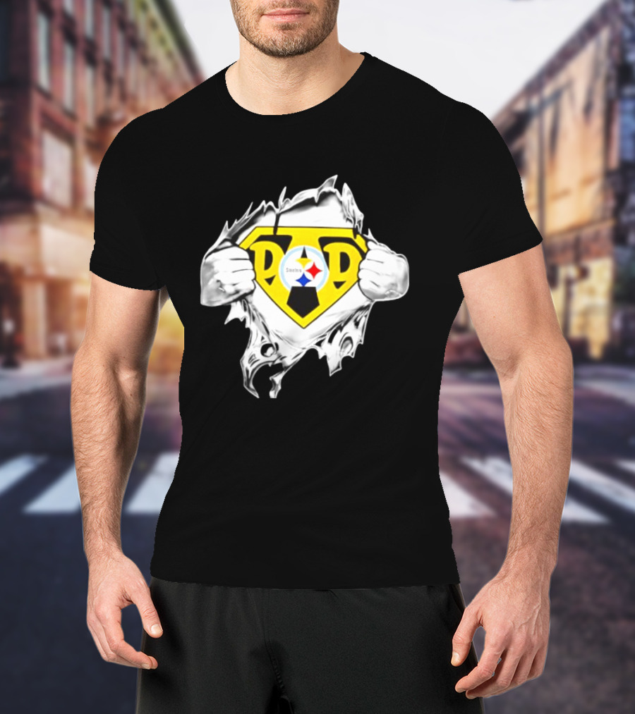 Pittsburgh Steelers Super Dad Father's Day Fan T-Shirt
