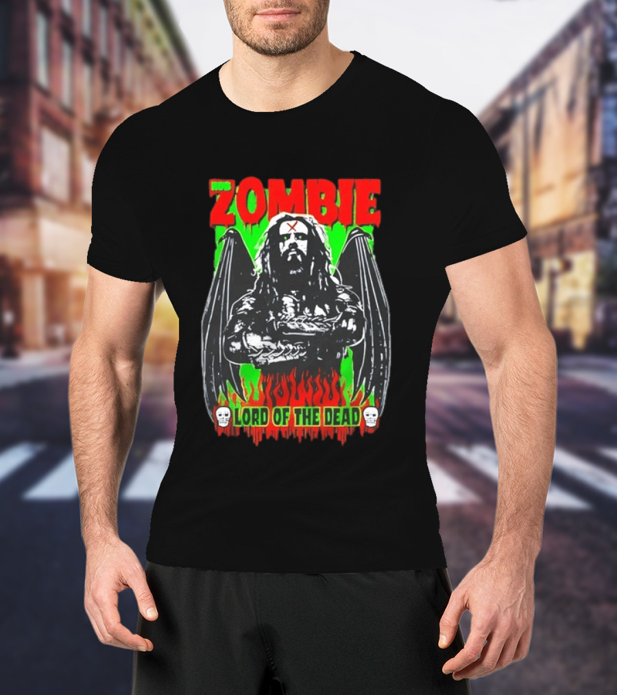 Rob Zombie Lord Of The Dead Halloween Wings T-Shirt