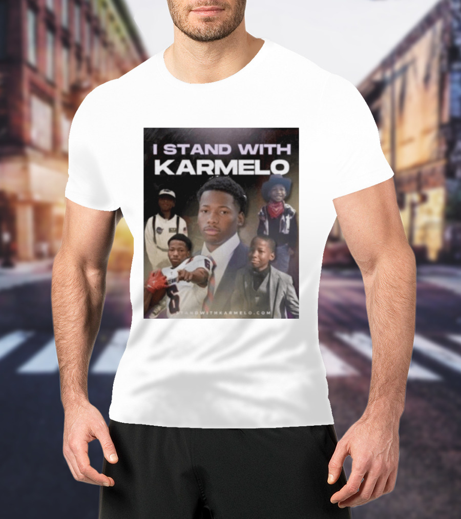 I Stand With Karmelo 2026 Team Support Faces T-Shirt
