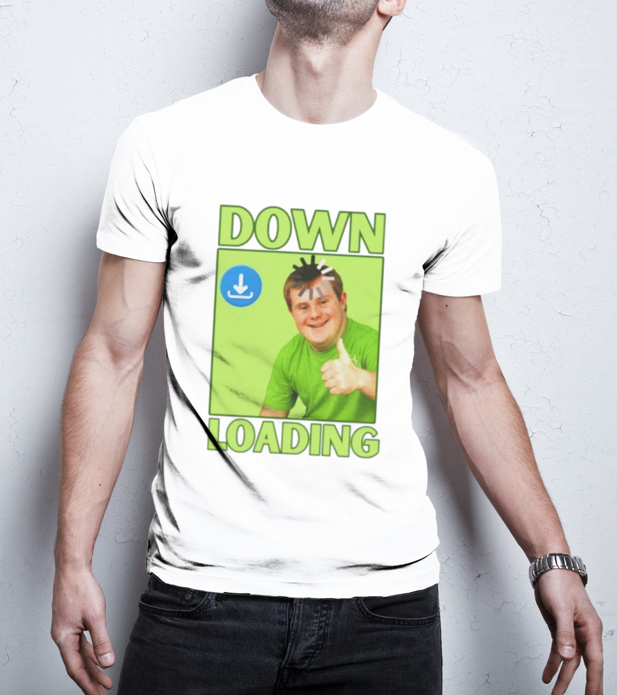 DOWN LOADING Person Thumbs Up Download T-Shirt