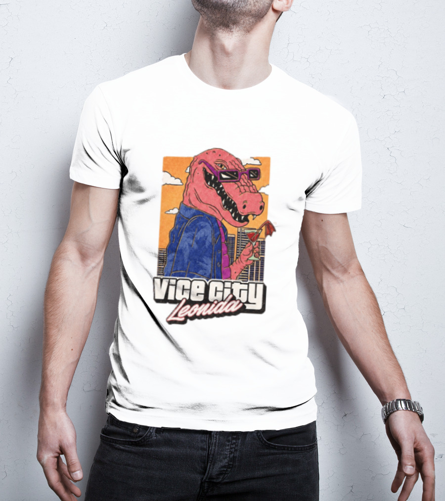 Grand Theft Auto VI GTA 6 Vice City Leonida Alligator Martini T-Shirt