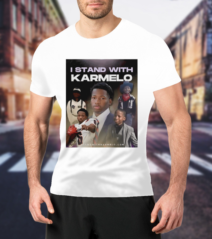 I Stand With Karmelo Football Player Memorial Standwithkarmelo T-Shirt