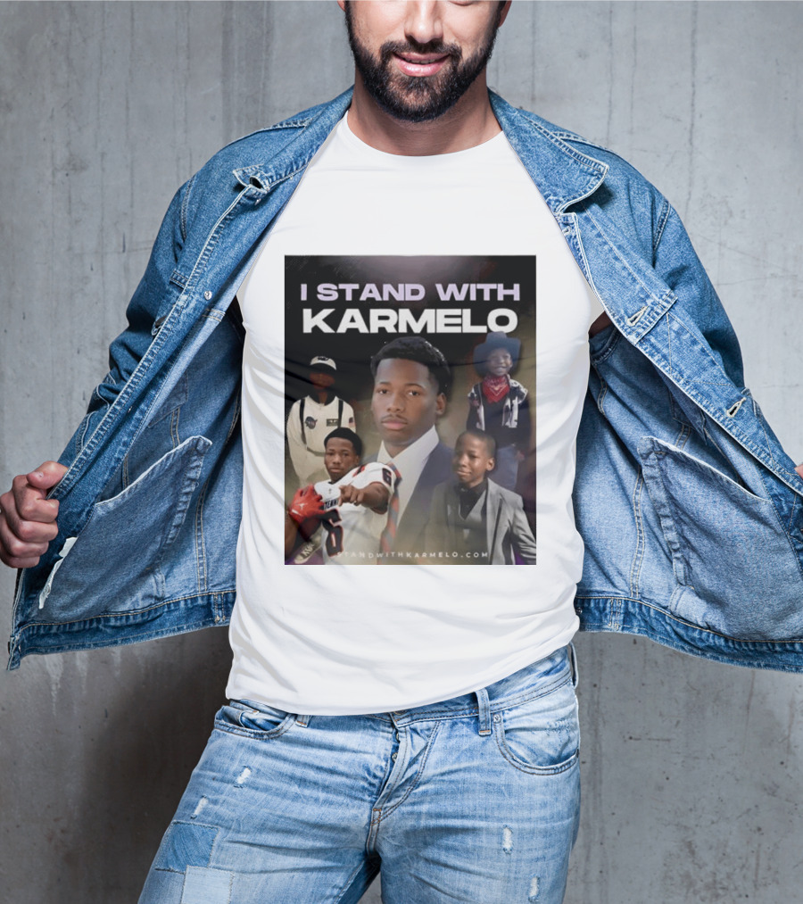 I Stand With Karmelo Football Player Memorial Standwithkarmelo T-Shirt