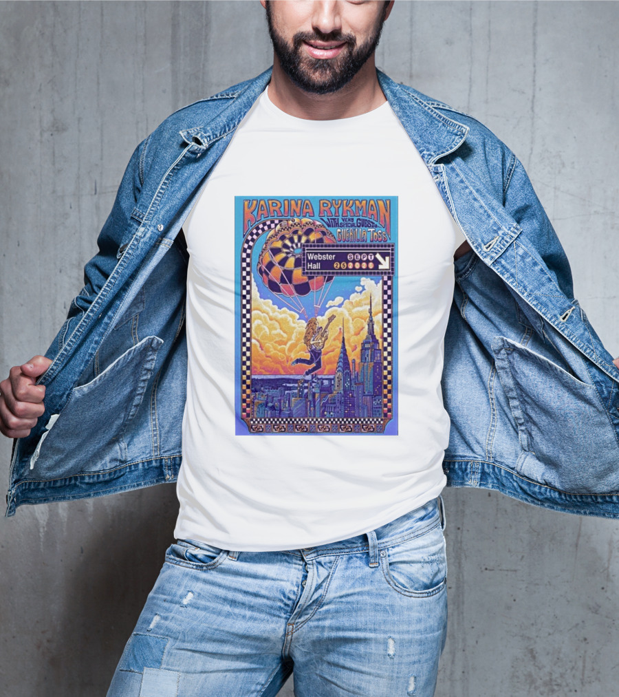 Karina Rykman Webster Hall New York 09 25 2026 Featuring Guerilla Toss Concert T-Shirt
