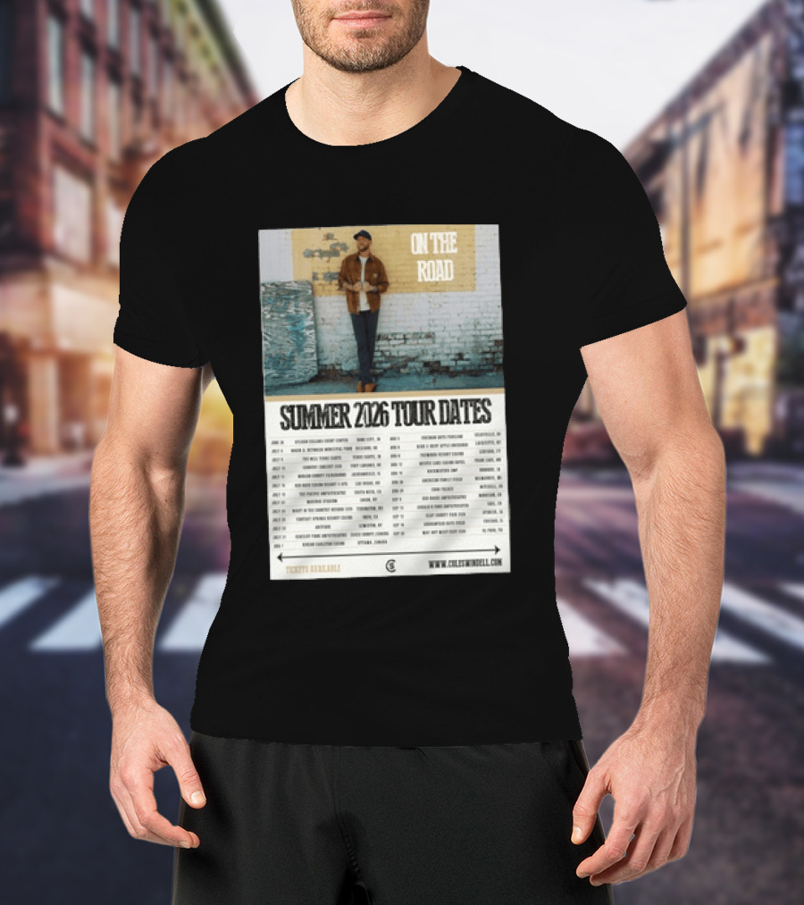 Cole Swindell On The Road Summer Tour 2026 Dates With Tickets Available T-Shirt