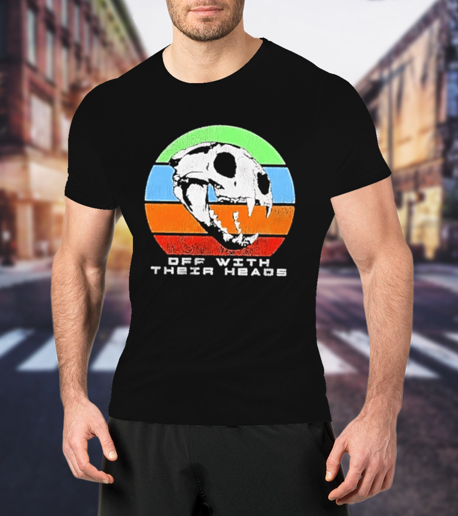 Off With Their Heads Feline Skull Predator T-Shirt