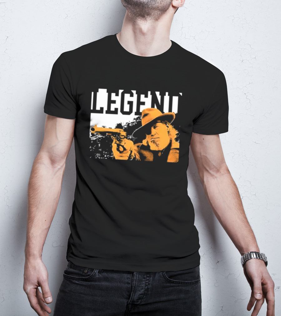 Legend Marshal Reuben J. Cogburn True Grit Icon With Hat And Gun T-Shirt