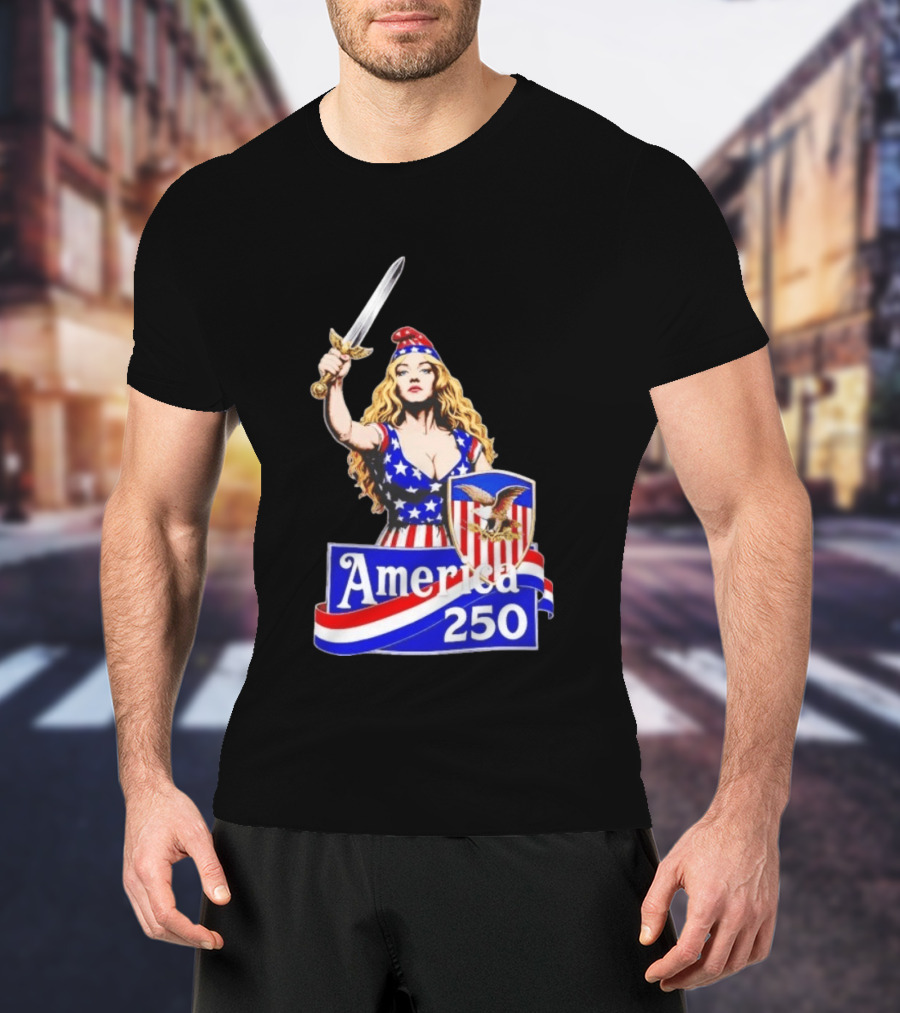 America 250 Strong Woman 4th Of July T-Shirt