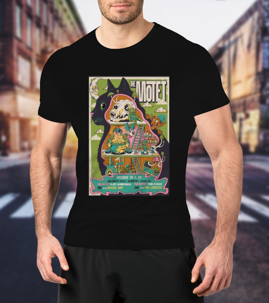 The Motet Halloween 2026 Denver October 30 31 Jamiroquai Funk Is Dead Diggin Dirt Jauntee T-Shirt