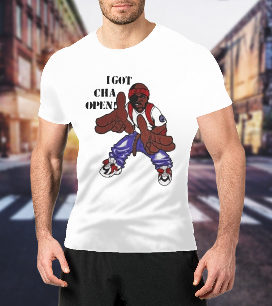 I Got Cha Opin Cartoon Character Graphic Hip Hop T-Shirt