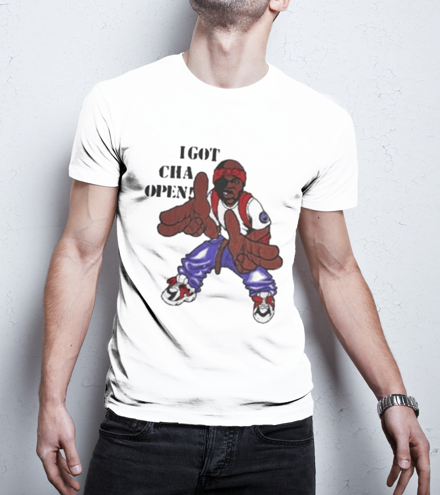 I Got Cha Opin Cartoon Character Graphic Hip Hop T-Shirt