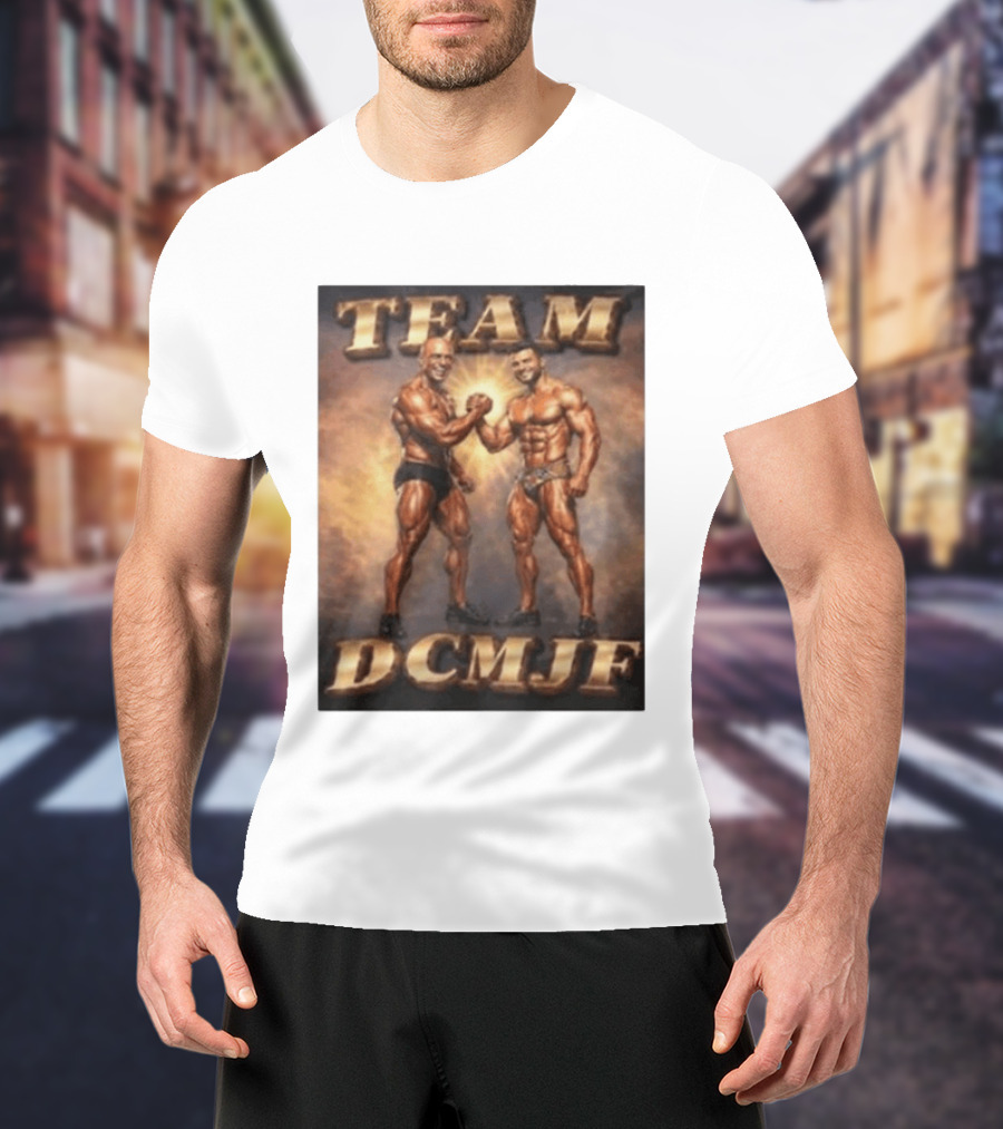 TEAM DCMJF Bodybuilders Flexing Muscles Together T-Shirt