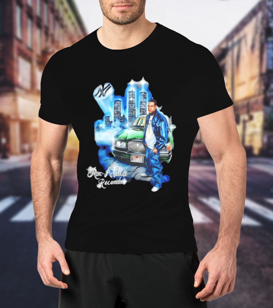 Roc A Fella Records Jay Z Bentley Twin Towers T-Shirt