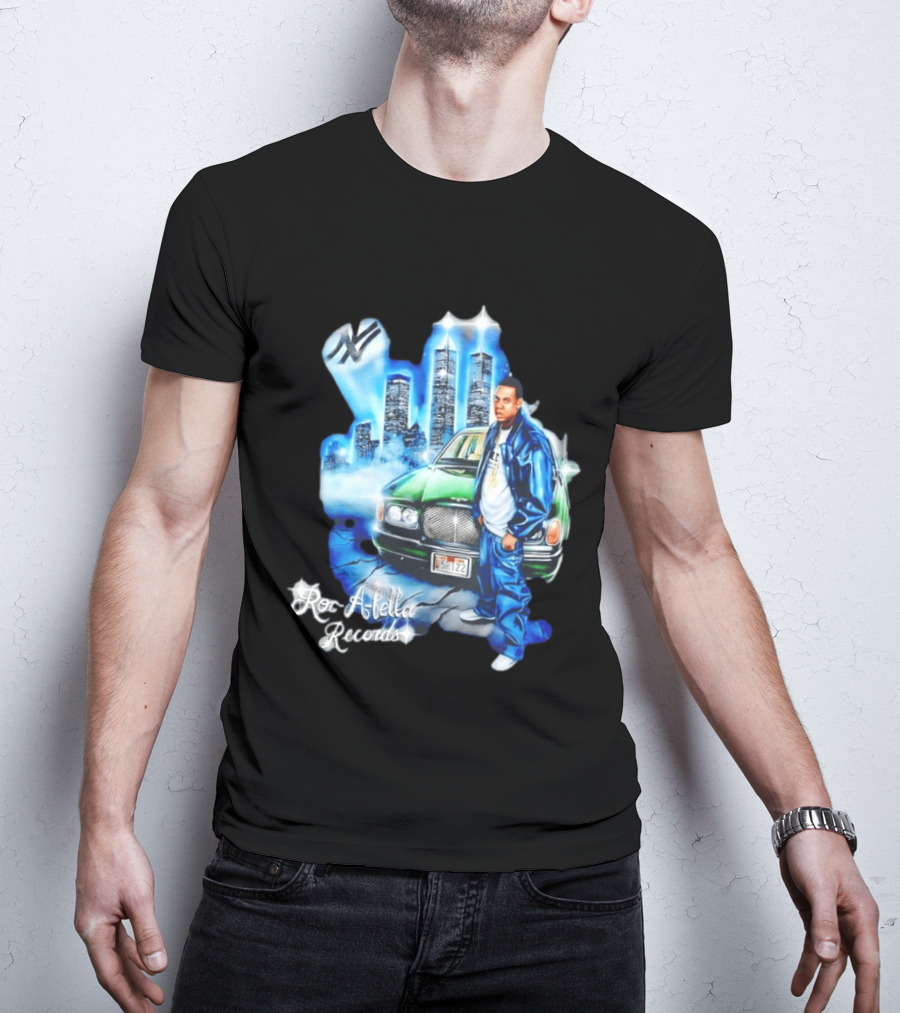 Roc A Fella Records Jay Z Bentley Twin Towers T-Shirt