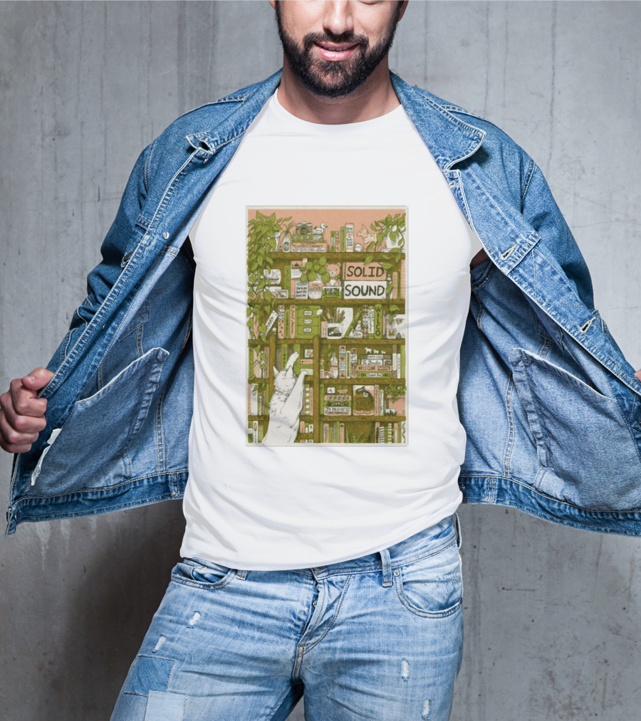 Wilco Solid Sound Festival June 26 28 2026 North Adams MA With Cat And Bookshelves T-Shirt