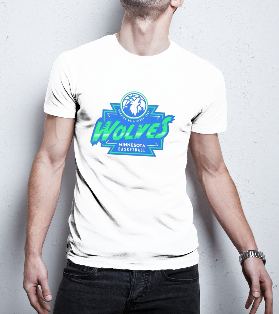Wolves Minnesota Basketball Running Wild Since 1989 T-Shirt