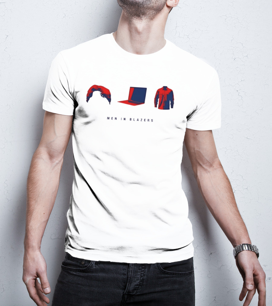 Men In Blazers Hairpiece Laptop Jacket T-Shirt