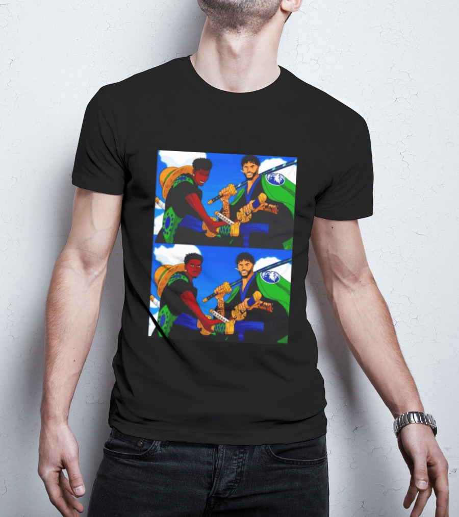 Edwards Luffy Towns Zoro Minnesota Timberwolves One Piece Crossover Fan T-Shirt