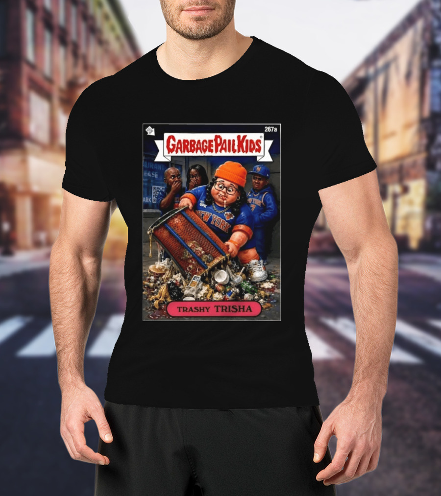 Garbage Pail Kids 267a New York Knicks Trashy Trisha T-Shirt