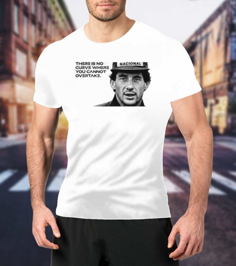 Neymar Ayrton Senna No Curve Where You Cannot Overtake Brazilian Legends T-Shirt