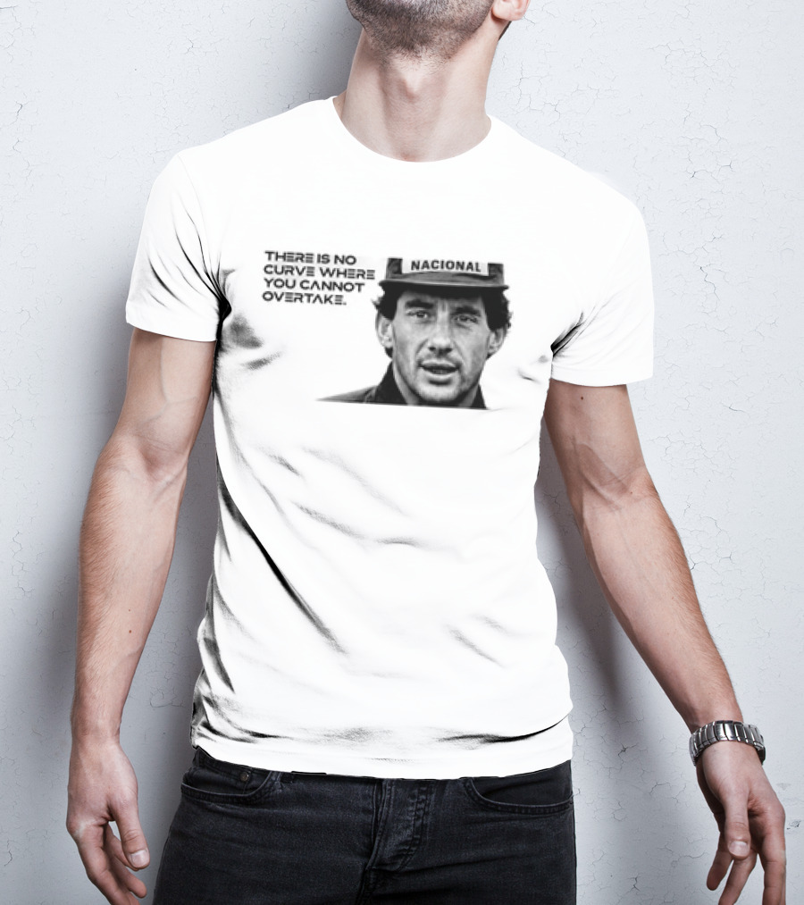 Neymar Ayrton Senna No Curve Where You Cannot Overtake Brazilian Legends T-Shirt