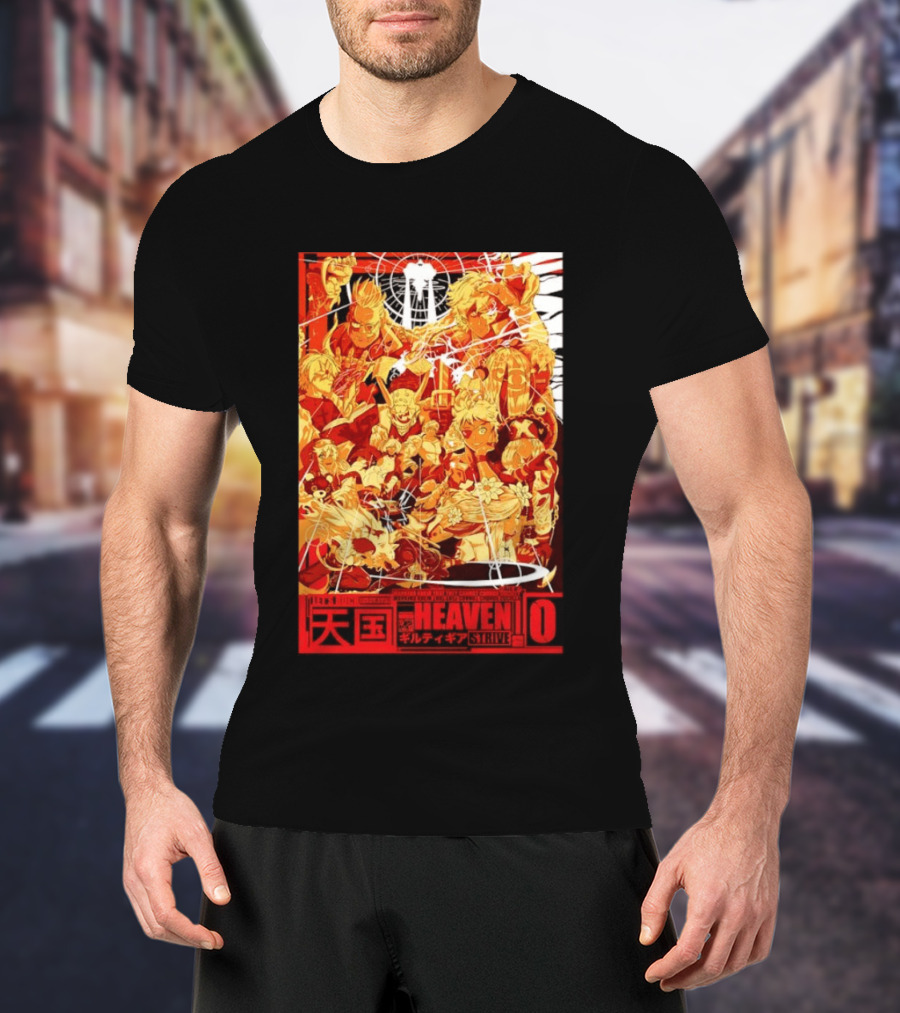 Guilty Gear Strive Characters Sol Badkai Ky Kiske May Ramlethal Heaven 10 Japanese T-Shirt