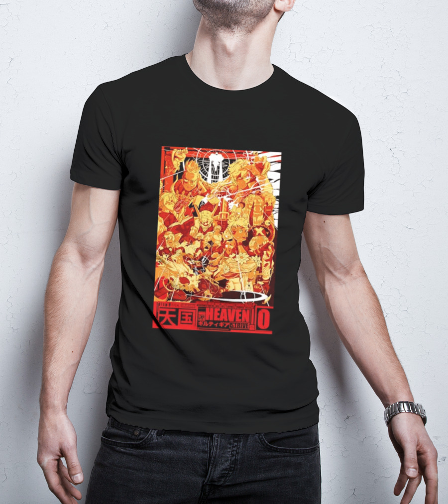 Guilty Gear Strive Characters Sol Badkai Ky Kiske May Ramlethal Heaven 10 Japanese T-Shirt