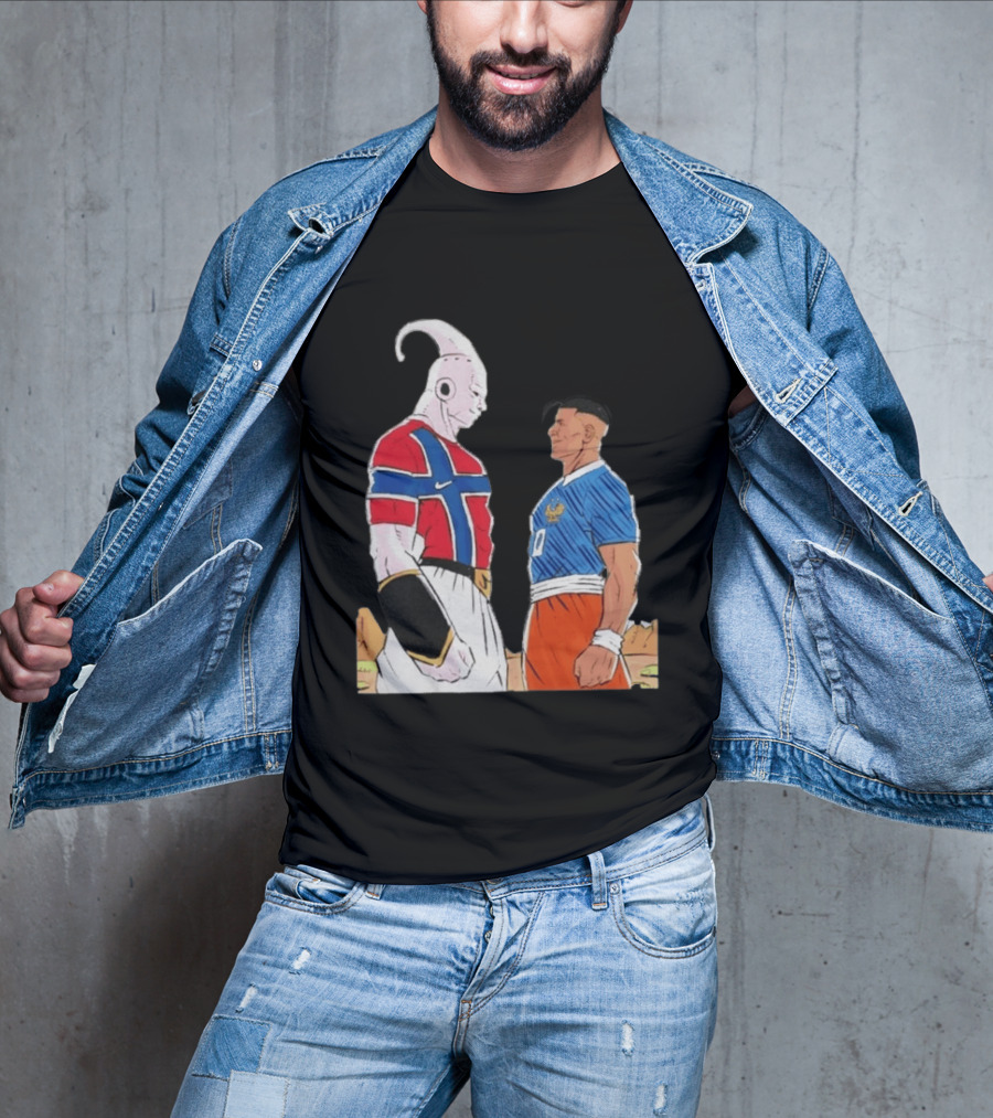 Norway Haaland Versus Mbappe France Dragon Ball Z T-Shirt