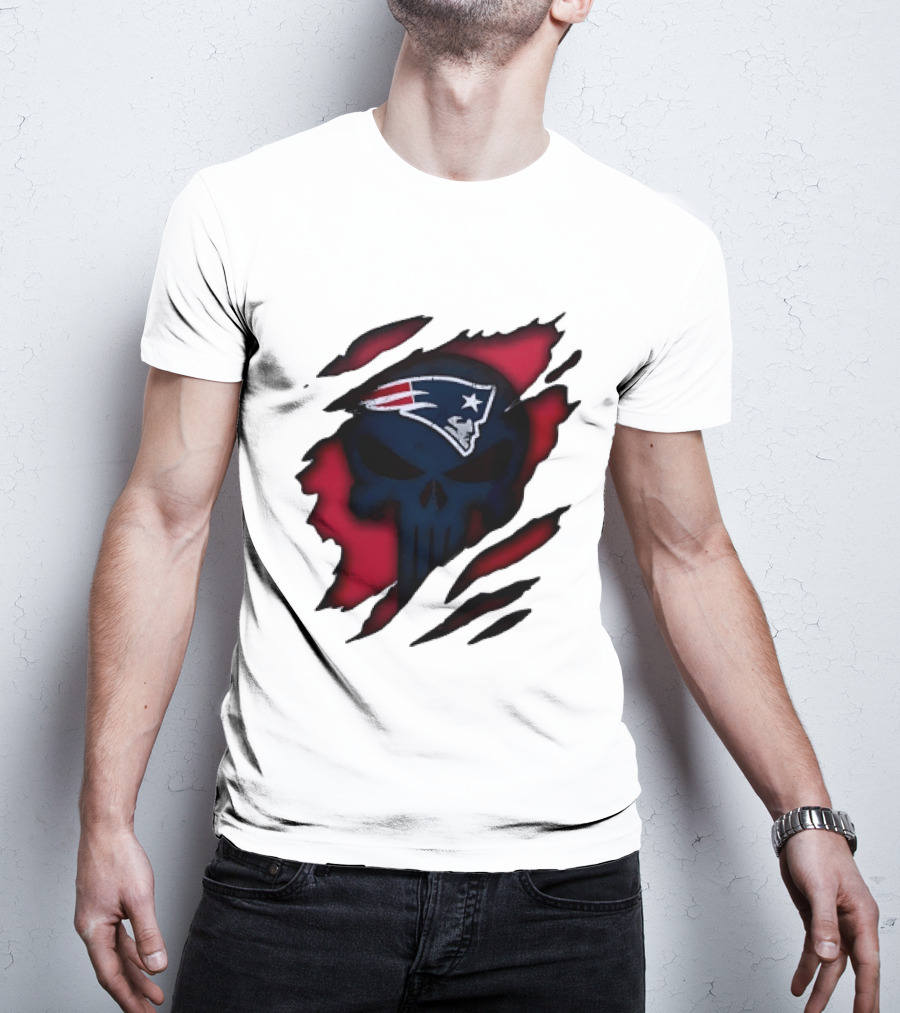 Patriots Skull Rip T-Shirt